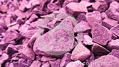 Crushed stone Stock Photo